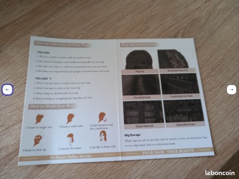 FESHFEN PERUKA FALOWANA Z GRZYWKĄ W KOLORZE CIEMNOBRĄZOWYM Z PASEMKAMI 35 CM HAIR & BEAUTY