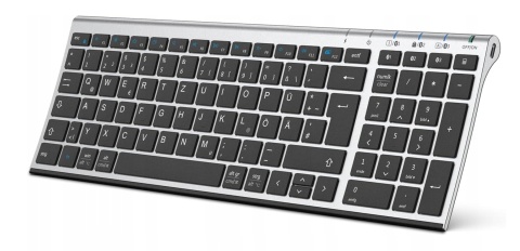 KLAWIATURA BEZPRZEWODOWA ICLEVER BK10 ULTRA CIEŃKA BLUETOOTH QWERTZ