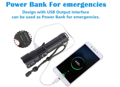 LATARKA TAKTYCZNA LED H38 BARDZO MOCNE ŚWIATŁO KUULEYN + GRATIS