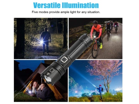 LATARKA TAKTYCZNA LED H38 BARDZO MOCNE ŚWIATŁO KUULEYN + GRATIS