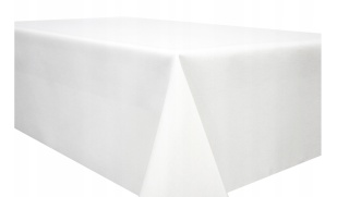 OBRUS PLAMOODPRONY BIAŁY GRUBY GŁADKI JEDNOLITY 100x250