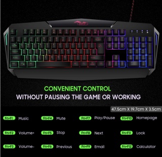 KLAWIATURA GAMINGOWA BAKTH K5