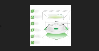 6xLED SPOT REFLEKTOR WPUSZCZANY 10W 700lm CCT IP44 230V 30mm SUFITOWE