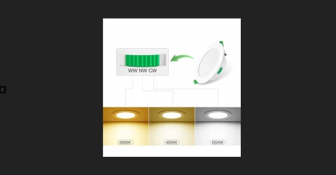 6xLED SPOT REFLEKTOR WPUSZCZANY 10W 700lm CCT IP44 230V 30mm SUFITOWE