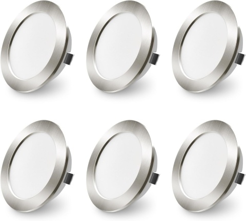 ALUSSO LED REFLEKTORY SUFITOWE WPUSZCZANE 4W 12 V 6 SZT