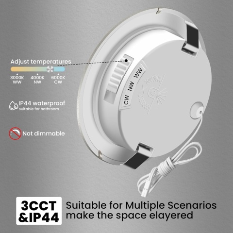 ALUSSO LED REFLEKTORY SUFITOWE WPUSZCZANE 4W 12 V 6 SZT