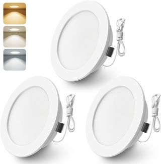 ALUSSO REFLEKTORY SUFITOWE LED 4W 12V IP44 KAMPER 6 SZTUK BIAŁE