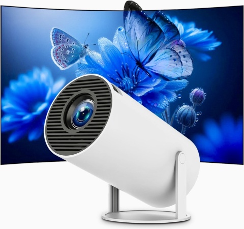 ALWTNIET MINI PROJEKTOR 4K Z WIFI 6, ANDROID 11 BLUETOOTH 5.0 1080P FULL HD