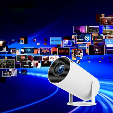 ALWTNIET MINI PROJEKTOR 4K Z WIFI 6, ANDROID 11 BLUETOOTH 5.0 1080P FULL HD