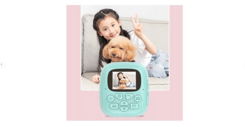 APARAT DLA DZIECI Z DRUKARKĄ FOTOGRAFICZNY ŚWIETNY PREZENT