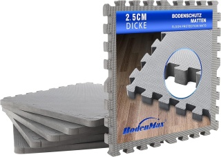 BODENMAX MATA GIMNASTYCZNA ANTYPOŚLIZGOWA PUZZLE 32x32x2,5 CM 6 SZT