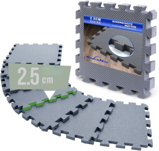 BODENMAX MATA GIMNASTYCZNA ANTYPOŚLIZGOWA PUZZLE 32x32x2,5 CM 6 SZT