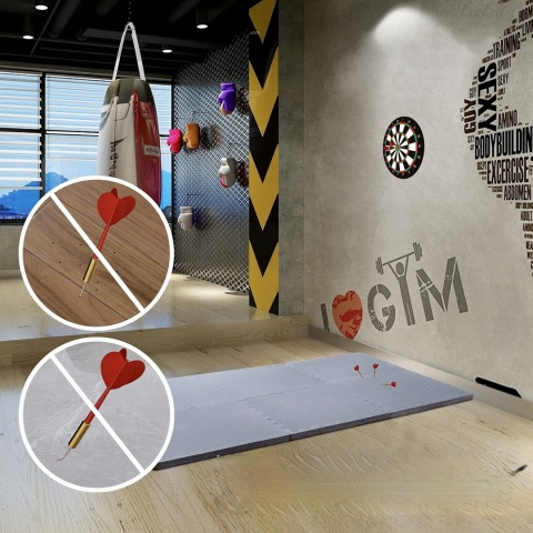 BODENMAX MATA GIMNASTYCZNA ANTYPOŚLIZGOWA PUZZLE 32x32x2,5 CM 6 SZT