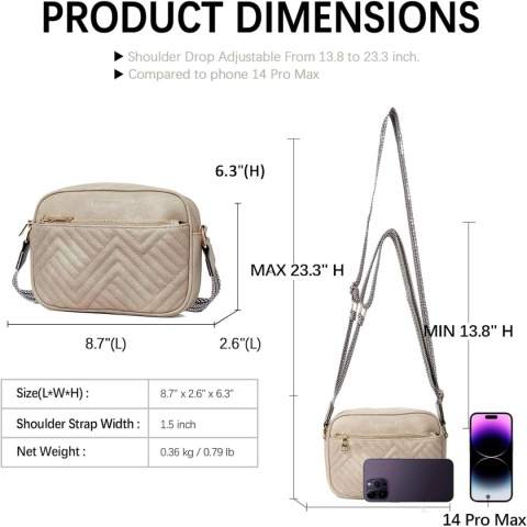 BOSTANTEN TOREBKA PIKOWANA ZE SKÓRY WEGAŃSKIEJ PORZĄDNA