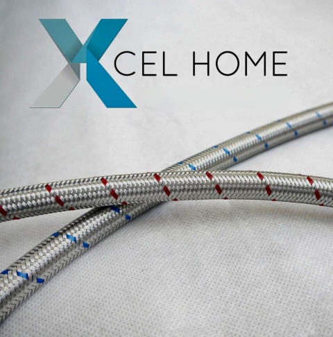 XCEL HOME MARKOWE ZŁĄCZA KRANOWE RUROWE FLEXI M12 x1/2 BSP 600 mm