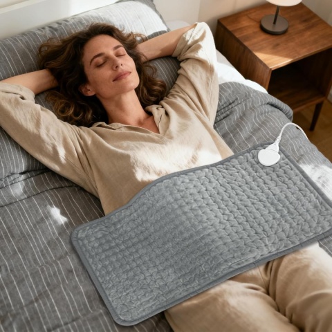 DYWANIK GRZEWCZY MATA GRZEWCZA KOC ELEKTRYCZNY PILOT Z REGULACJĄ 60*30CM