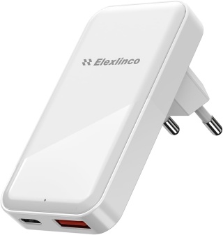 ELEXLINCO ZASILACZ USB C PD 3.0 Power Adapter 20W 2-Portowa ładowarka USB