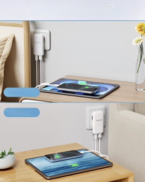 ELEXLINCO ZASILACZ USB C PD 3.0 Power Adapter 20W 2-Portowa ładowarka USB