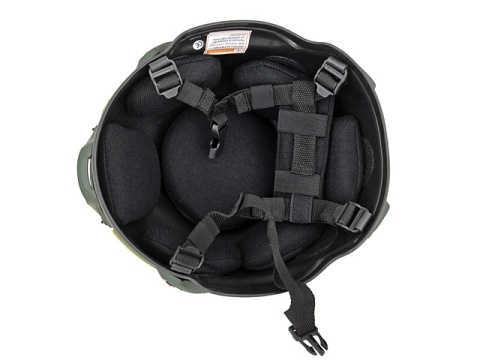 HEŁM KASK REPLIKA WOJSK SPEC-OPS MICH SZYNY PODUSZKI ZIELONY