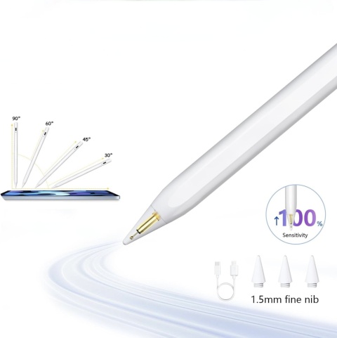 IPAD PENCIL 2 GEN PENCIL DO IPADA Z ODRZUCENIEM I NACHYLENIEM PORZĄDNY