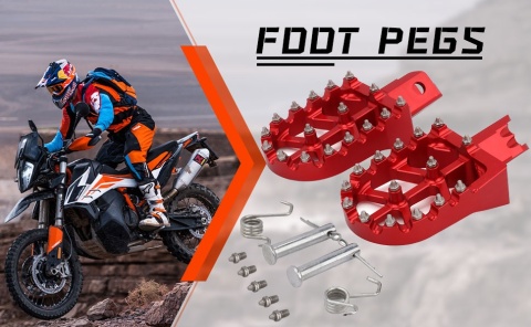 JFG RACING PODNÓŻEK MOTOCYKLOWY UNIWERSALNY ALUMINIOWY CNC OFF ROAD