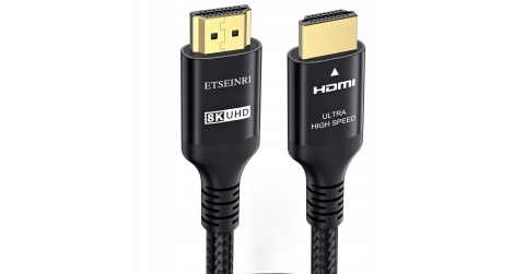 KABEL PRZEWÓD HDMI HDMI 4K 120Hz 8K 60Hz 10K CZARNY 2M ETSEINRI PORZĄDNY