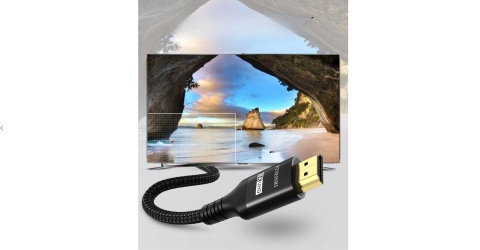 KABEL PRZEWÓD HDMI HDMI 4K 120Hz 8K 60Hz 10K CZARNY 2M ETSEINRI PORZĄDNY
