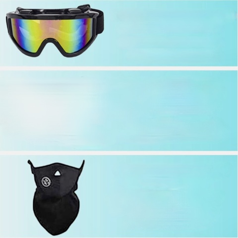 KASK DZIECIĘCY MOTOCYKLOWY MTB L 56-57 cm CROSS QUAD + KOMINIARKA