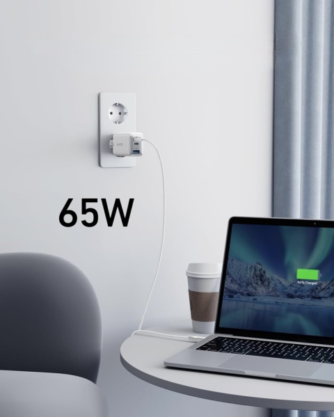 ŁADOWARKA SIECIOWA ANKER 735 65W Nano II GaN 2x USB-C 1x USB-A PPS PORZĄDNA