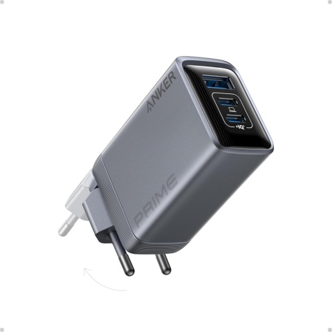 ŁADOWARKA SIECIOWA ANKER PRIME 100W GaN PowerIQ 4.0 2xUSB-C 1xUSB-A PREMIUM