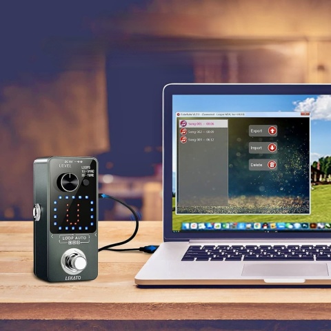 LEKATO POTRÓJNY LOOPER STACJA Z ZASILACZEM DO GITARY 3 PĘTLE