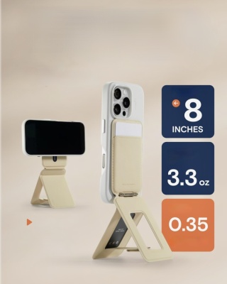 MOFT SNAP STATYW DO IPHONE 12–17 LEKKI PRZENOŚNY PORZĄDNY BEŻOWY