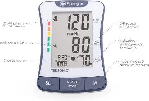 PROFESJONALNY ELEKTRONICZNY CIŚNIENIOMIERZ NARAMIENNY SPENGLER TENSONIC