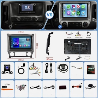 RADIO SAMOCHODOWE CARPLAY ANDROID CHEVROLET SILVERADO GMC SIERRA 2014-2018