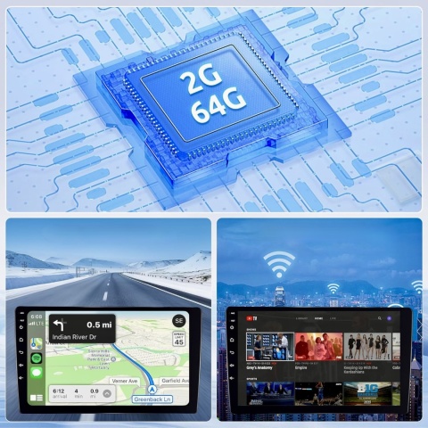 RADIO SAMOCHODOWE CARPLAY ANDROID CHEVROLET SILVERADO GMC SIERRA 2014-2018