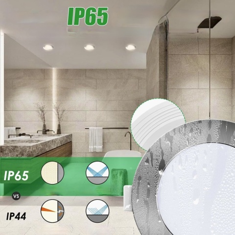 REFLEKTOR SUFITOWY OŚWIETLENIE LED ALUSSO 10W 6 SZTUK IP65 REGULOWANE