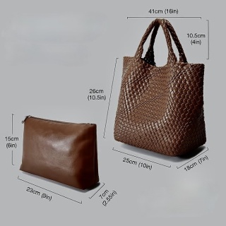 REISERESA TOREBKA PLECIONA ZE SKÓRY WEGAŃSKIEJ Z SASZETKĄ PORZĄDNA