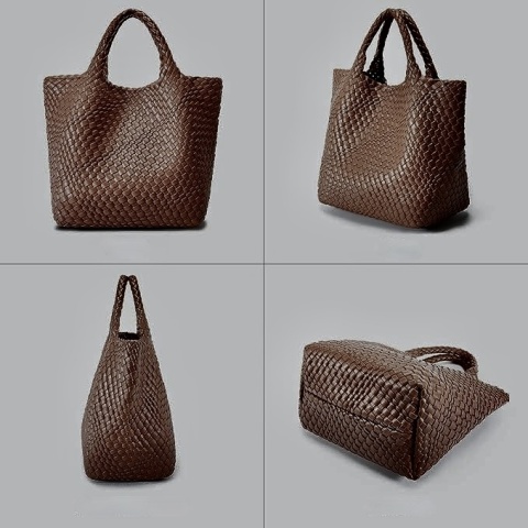 REISERESA TOREBKA PLECIONA ZE SKÓRY WEGAŃSKIEJ Z SASZETKĄ PORZĄDNA