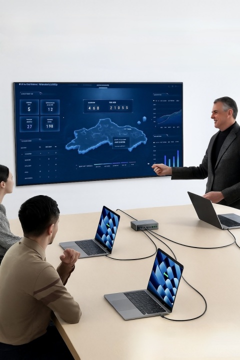 ROCOREN 480W GaN USB C ŁADOWARKA 10-PORTOWA STACJA ŁADOWANIA LAPTOPÓW