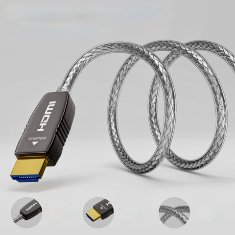 RUIPRO Kabel światłowodowy HDMI 2.1 z 8K 15M 48 Gbit/s, 8K 60 Hz, 4K 120 Hz