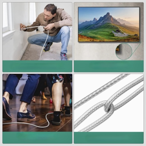 RUIPRO Kabel światłowodowy HDMI 2.1 z 8K 15M 48 Gbit/s, 8K 60 Hz, 4K 120 Hz