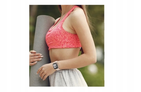 SMARTWATCH ASWEE YOUR FITNESS TRACKER 1.85 HD TARCZA DIY PL ZŁOTY RÓŻOW