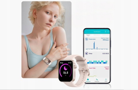 SMARTWATCH ASWEE YOUR FITNESS TRACKER 1.85 HD TARCZA DIY POLSKI