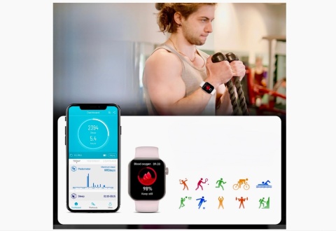 SMARTWATCH ASWEE YOUR FITNESS TRACKER 1.85 HD TARCZA DIY POLSKI