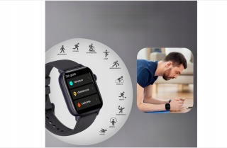 SMARTWATCH ASWEE YOUR FITNESS TRACKER 1.85 HD TARCZA DIY