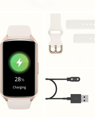 SMARTWATCH AmzHero D26 ZEGAREK SPORTOWY FITNESS BEŻOWY