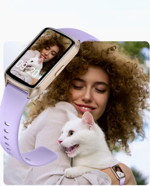 SMARTWATCH AmzHero D26 ZEGAREK SPORTOWY FITNESS FIOLETOWY