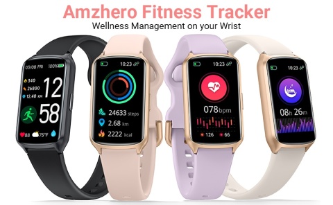 SMARTWATCH AmzHero D26 ZEGAREK SPORTOWY FITNESS FIOLETOWY