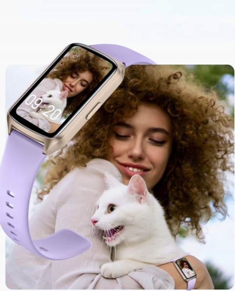 SMARTWATCH AmzHero D26 ZEGAREK SPORTOWY FITNESS FIOLETOWY