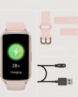 SMARTWATCH AmzHero D26 ZEGAREK SPORTOWY FITNESS RÓŻOWY